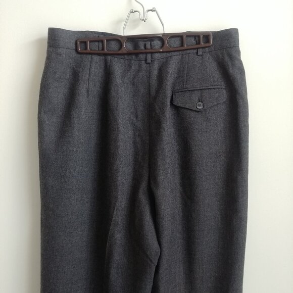 Vintage Liz Claiborne 100% wool grey pants Vintage 16 run Small - Picture 5 of 15
